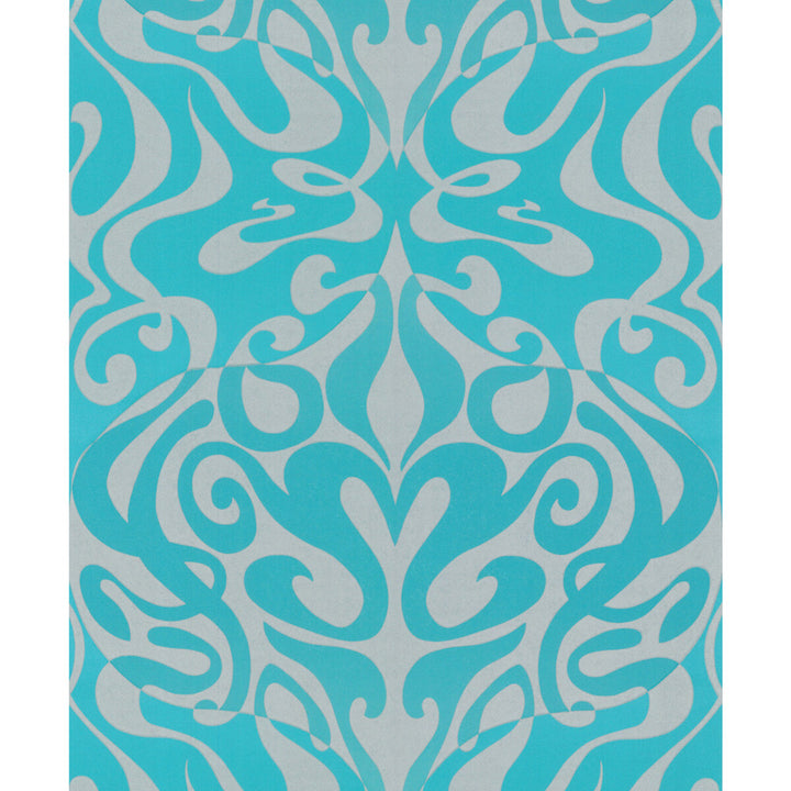 Woodstock Aqua by Cole & Son Designer Wallcovering COLE & SON NEW CONTEMPORARY II PAPER - 100% United Kingdom - Horizontal: - and Vertical: 21 20.5 - Swanky Fabrics -