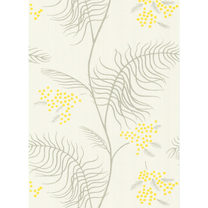 Mimosa White by Cole & Son Designer Wallcovering COLE & SON NEW CONTEMPORARY II PAPER - 100% United Kingdom Horizontal: and Vertical: 24 20.5 - Swanky Fabrics -