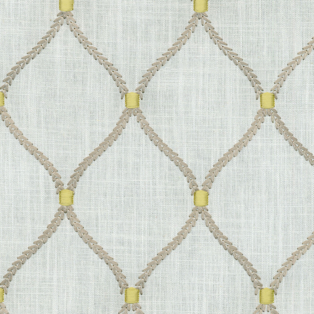 Deane Embroidery Smoke 700090 by Williamsburg Designer Fabric - 70%Rayon 30%Linen Embroid:100%Rayon INDIA 39000 Horizontal: 4.25 and Vertical: 6.25 54 - Swanky Fabrics -