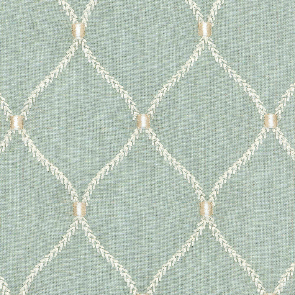 Deane Embroidery Shore 700095 by Williamsburg Designer Fabric - 70%Rayon 30%Linen Embroid:100%Rayon India 39000 Horizontal: 6.25 and Vertical: 4.25 54 - Swanky Fabrics -