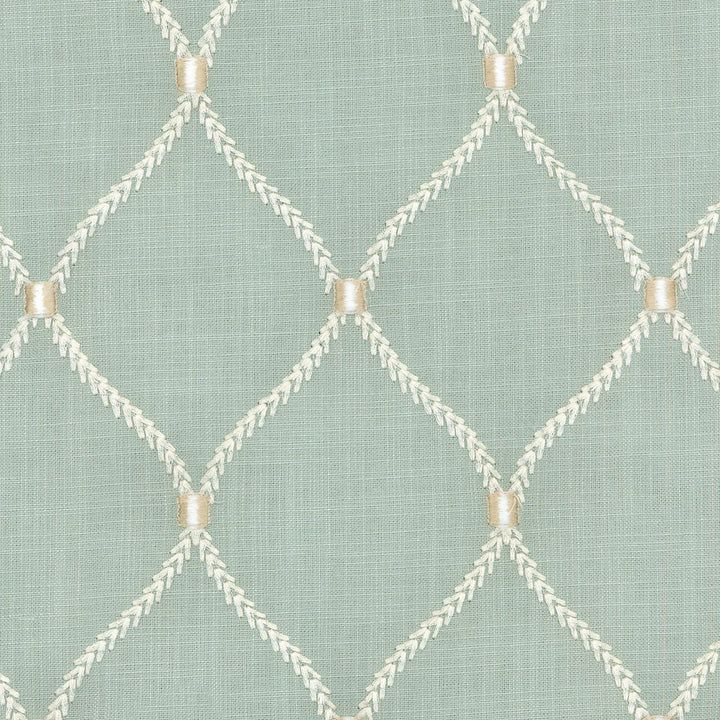 Deane Embroidery Shore 700095 by Williamsburg Designer Fabric - 70%Rayon 30%Linen Embroid:100%Rayon India 39000 Horizontal: 6.25 and Vertical: 4.25 54 - Swanky Fabrics -
