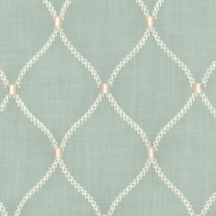 Deane Embroidery Shore 700095 by Williamsburg Designer Fabric DEANE EMBROIDERY 70% Rayon 30% Linen Embroid:100% Rayon INDIA Wyzenbeek 39,000 Horizontal: 4.25" and Vertical: 6.25" 54" - Swanky Fabrics -