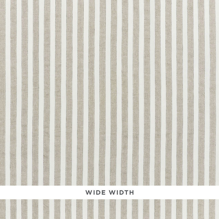 Regatta Linen Stripe Linen 70036 by Schumacher Designer Fabric ESSENTIALS: SHEERS & CASEMENTS I LINEN 100% ITALY MARTINDALE 3,000 </p><p>Repeat: Horizontal: and Vertical: 1" (3CM) 118 - Swanky Fabrics -