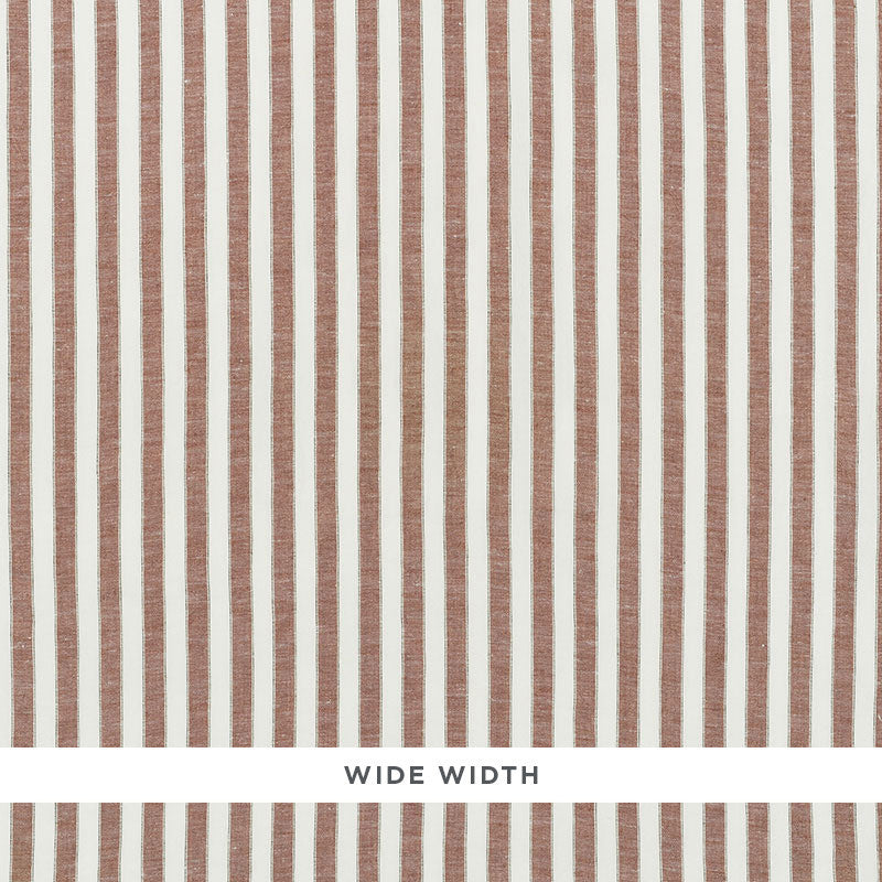 Regatta Linen Stripe Sienna 70037 by Schumacher Designer Fabric ESSENTIALS: SHEERS & CASEMENTS I LINEN 100% ITALY MARTINDALE 3,000 </p><p>Repeat: Horizontal: and Vertical: 1" (3CM) 118 - Swanky Fabrics -