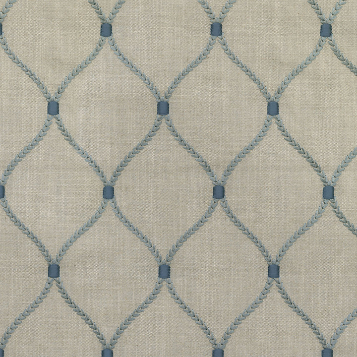 Deane Embroidery Stormnc 700503 by Williamsburg Designer Fabric - 70%Rayon 30%Linen Embroid:100%Rayon INDIA 39000 Horizontal: 4.25 and Vertical: 6.25 54 - Swanky Fabrics -