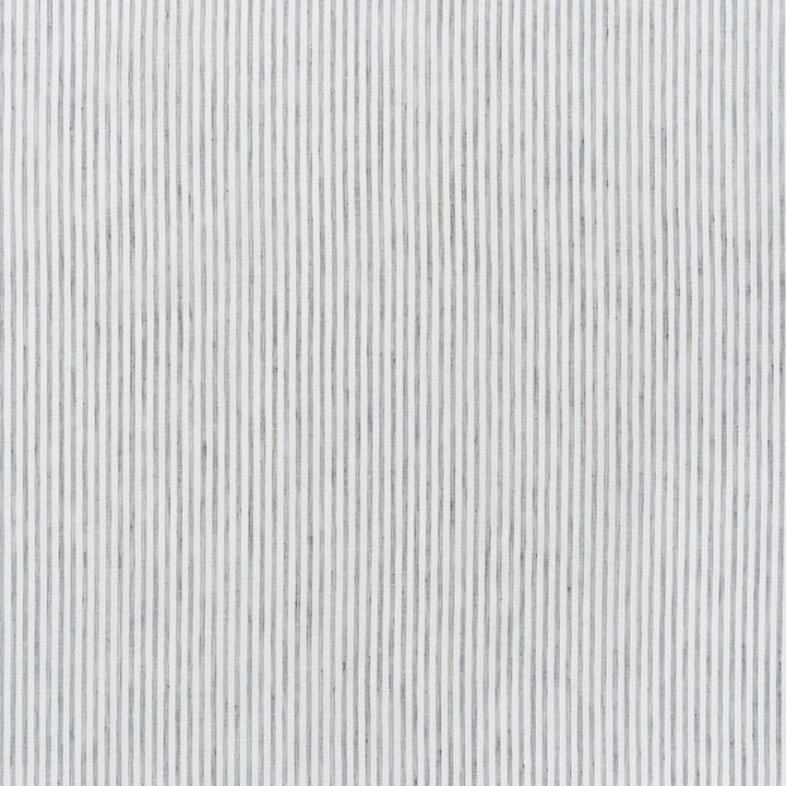 Tori Stripe Graphite 70062 by Schumacher Designer Fabric Essentials-Sheers-Casements 100% Linen - Horizontal: - and Vertical: 3/8- 119 - Swanky Fabrics -