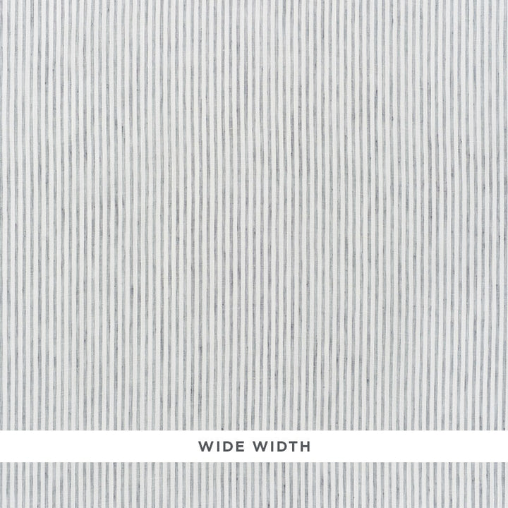 Tori Stripe Graphite 70062 by Schumacher Designer Fabric ESSENTIALS: SHEERS & CASEMENTS I LINEN 100% TURKEY </p><p>Repeat: Horizontal: and Vertical: 3/8" (1CM) 119 - Swanky Fabrics -