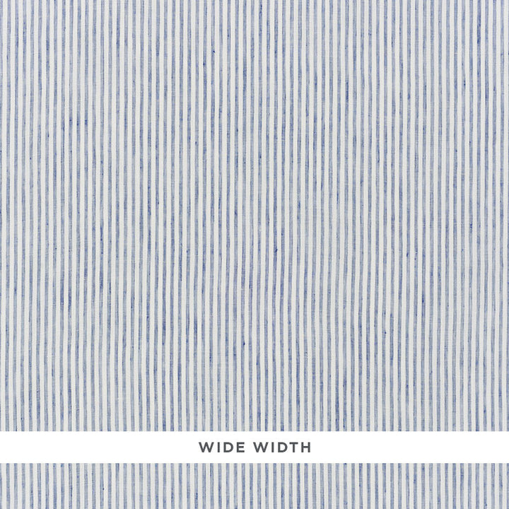 Tori Stripe Navy 70067 by Schumacher Designer Fabric ESSENTIALS: SHEERS & CASEMENTS I LINEN 100% TURKEY </p><p>Repeat: Horizontal: and Vertical: 3/8" (1CM) 118 - Swanky Fabrics -