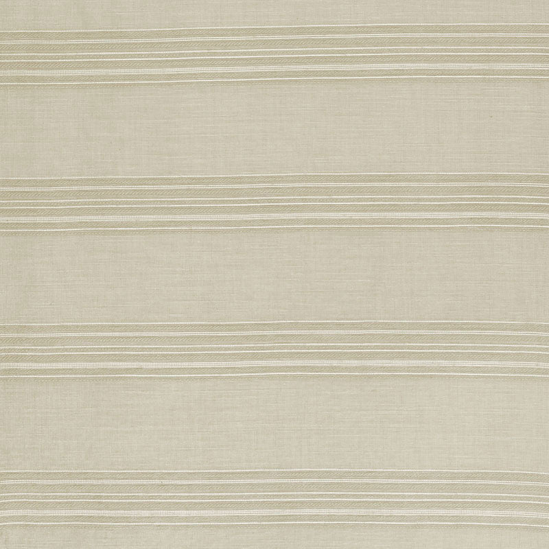 Banded Stripe Oyster 70110 by Schumacher Designer Fabric ESSENTIALS: SHEERS & CASEMENTS II COTTON 37% LINEN 37% UNITED STATES OF AMERICA </p><p>Repeat: Horizontal: and Vertical: 7" (18CM) 56 - Swanky Fabrics -