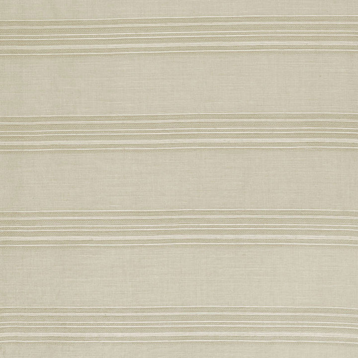 Banded Stripe Oyster 70110 by Schumacher Designer Fabric ESSENTIALS: SHEERS & CASEMENTS II COTTON 37% LINEN 37% UNITED STATES OF AMERICA </p><p>Repeat: Horizontal: and Vertical: 7" (18CM) 56 - Swanky Fabrics -
