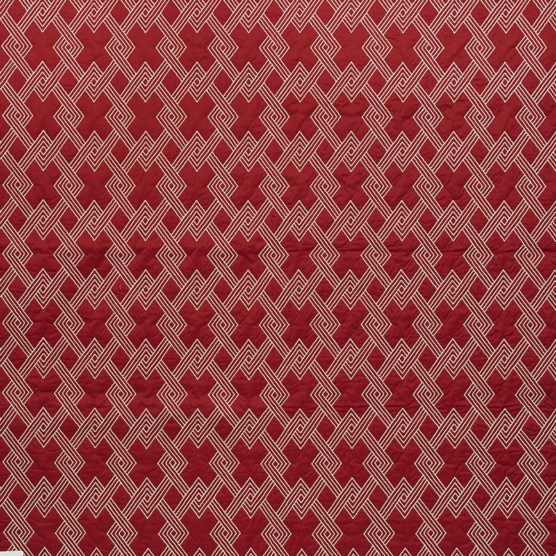 Hix Red 70141 by Schumacher Fabric Schumacher Fabric Hix Red 70141Fabric COTTON 43% INDIA </p><p>Repeat: H: HORZ. 4 1/2" (11CM) , V: VERT. 6 1/4" (16CM) 50.5 - Fabric Carolina -