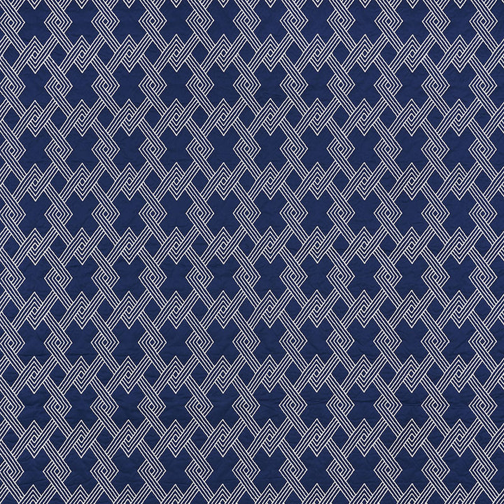 Hix Navy 70142 by Schumacher Designer Fabric Clique 43% Cotton, 24% Spun, 4% Spun, 29% Polywadding - Horizontal: 4.5 and Vertical: 6.25 50.5 - Swanky Fabrics -