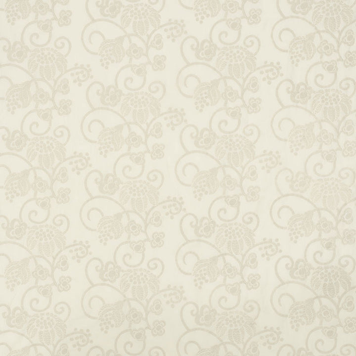 Calliope Embroidery Ivory 70180 by Schumacher Fabric Schumacher Fabric Calliope Embroidery Ivory 70180Fabric COTTON 70% INDIA </p><p>Repeat: H: HORZ. 27" (69CM) , V: VERT. 12 1/2" (32CM) 54.5 - Fabric Carolina -