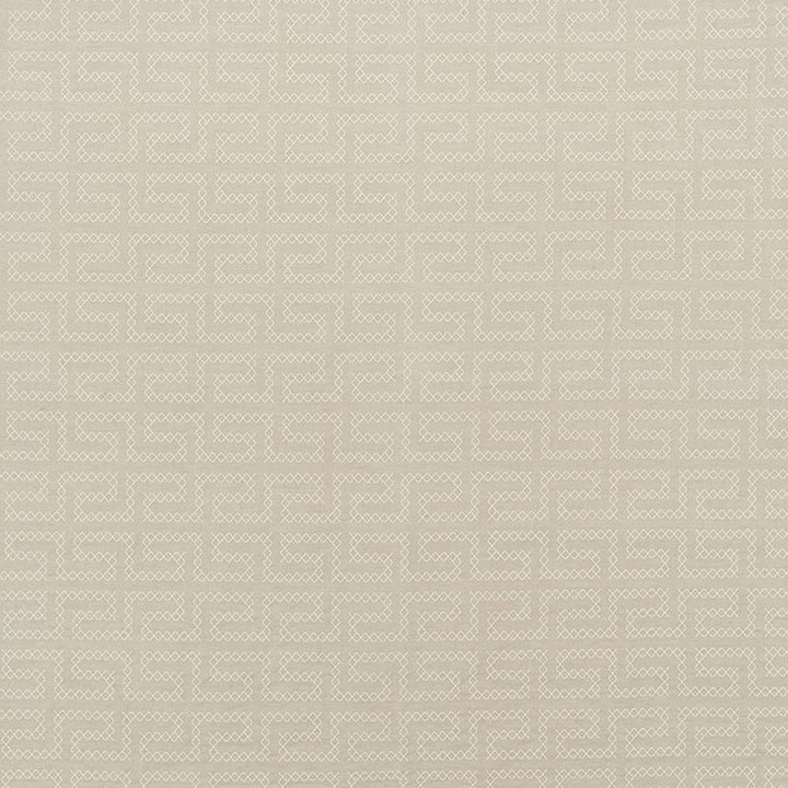 A Maze Embroidery Sand 70231 by Schumacher Designer Fabric Contemporary-Embroideries 36% Linen, 35% Spun, 29% Cotton - Horizontal: 4.25 and Vertical: 7.75 51 - Swanky Fabrics -