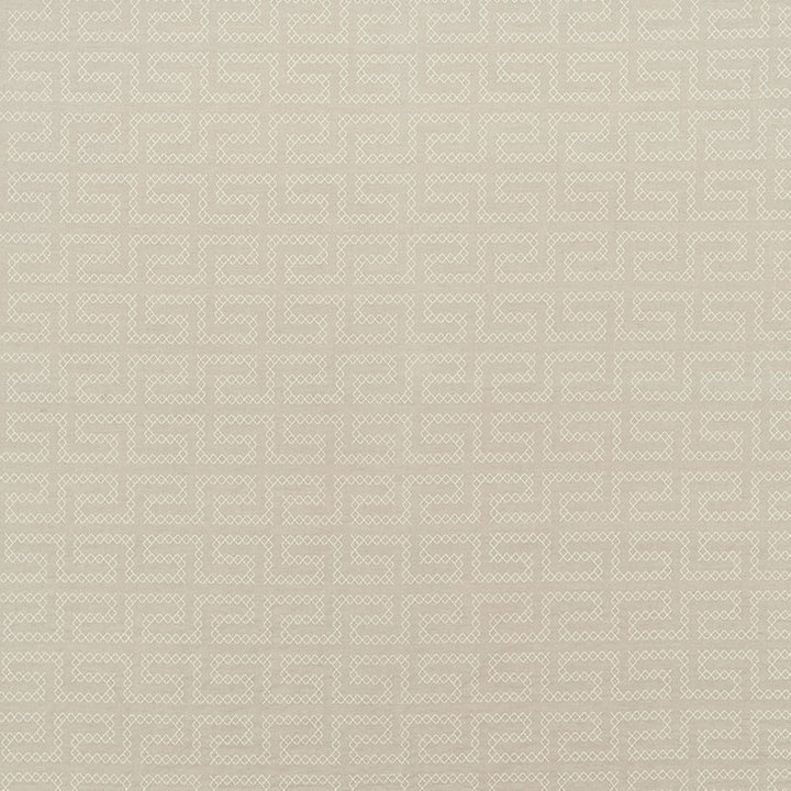 A Maze Embroidery Sand 70231 by Schumacher Designer Fabric CONTEMPORARY EMBROIDERIES See Sample INDIA - </p><p>Repeat: Horizontal: 4 1/4" (11CM) and Vertical: 7 3/4" (20CM) 51" (130CM) - Swanky Fabrics -