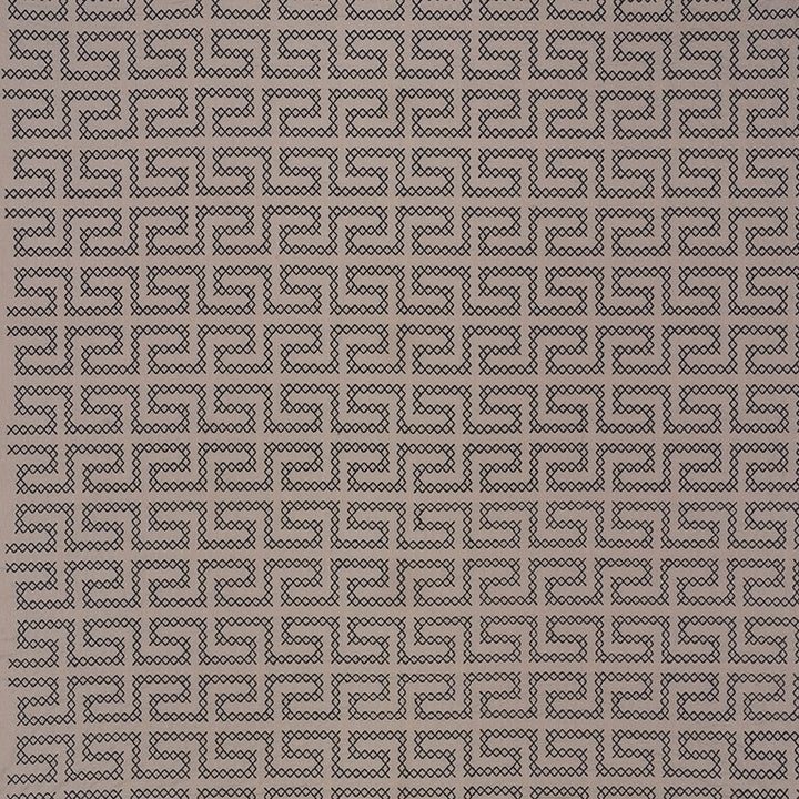 A Maze Embroidery Stone 70232 by Schumacher Designer Fabric Contemporary-Embroideries 36% Linen, 35% Spun, 29% Cotton - Horizontal: 4.25 and Vertical: 7.75 51 - Swanky Fabrics -