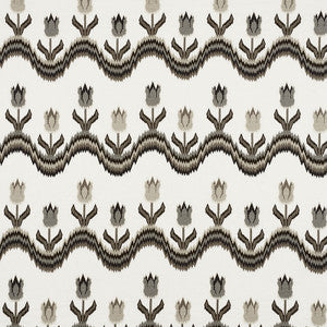 Tulip Flamestitch Embroidery Quarry 70273 by Schumacher Designer Fabric