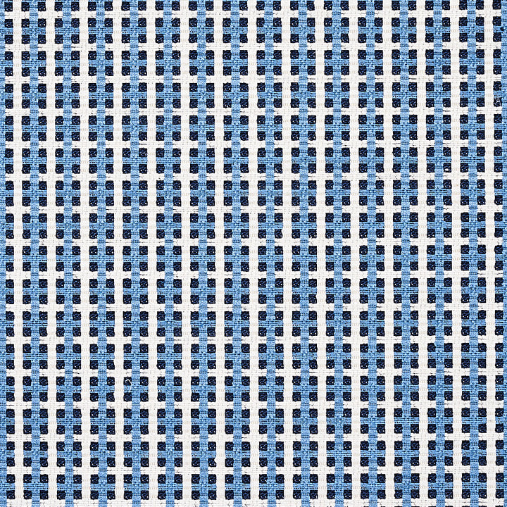 Crosstown Tile Blue 70394 by Schumacher Fabric Schumacher Fabric Crosstown Tile Blue 70394Fabric VISCOSE 38% ITALY </p><p>Repeat: H: HORZ. 3/4" (2CM) , V: VERT. 3/4" (2CM) 56.25 - Fabric Carolina -