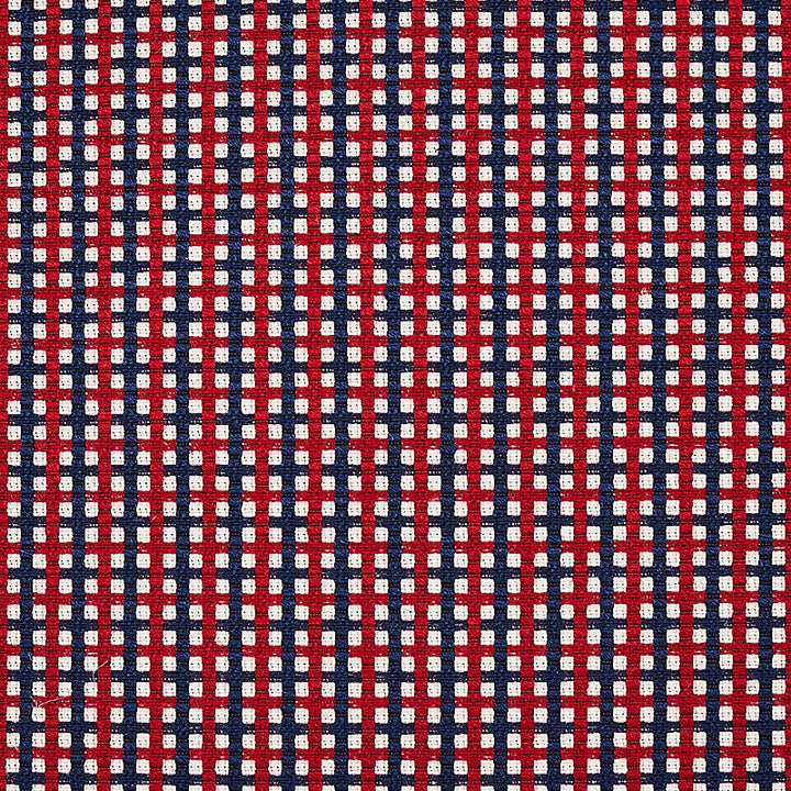 Crosstown Red/Navy 70395 by Schumacher Fabric Schumacher Fabric Crosstown Red/Navy 70395Fabric VISCOSE 38% ITALY </p><p>Repeat: H: HORZ. 3/4" (2CM) , V: VERT. 3/4" (2CM) 56.25 - Fabric Carolina -