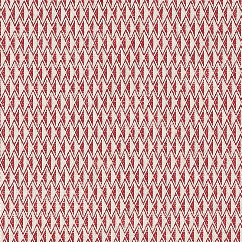 Greenpoint Red 70547 by Schumacher Designer Fabric Essentials-Small-Scale-Upholstery-Fabrics 44% Linen, 28% Viscose, 22% Cotton, 6% Polyester Wyzenbeek 20,000 Horizontal: 1/2- and Vertical: 1.5 56.5 - Swanky Fabrics -