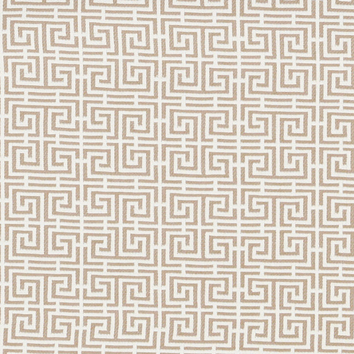 Chinois Fret Natural/Ivory 70563 by Schumacher Designer Fabric ESSENTIALS: SMALL-SCALE UPHOLSTERY I See Sample FRANCE HEAVY DUTY </p><p>Repeat: Horizontal: 2 1/4" (6CM) and Vertical: 2 3/8" (6CM) 53 1/2" (136CM) - Swanky Fabrics -