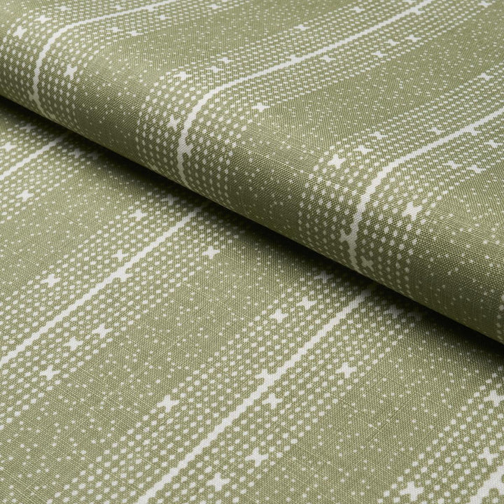 Stella Stripe Moss 182110 by Schumacher Designer Fabric Veere Grenney 8.88" - Swanky Fabrics -