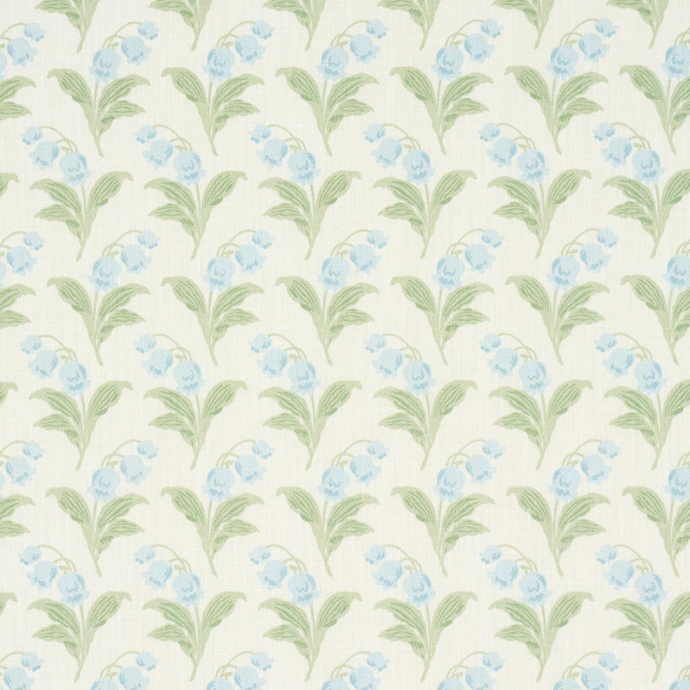 Lily Of The Valley Indoor/Outdoor Bluebell 182141 by Schumacher Designer Fabric Craft Revival 6.75" - Swanky Fabrics -