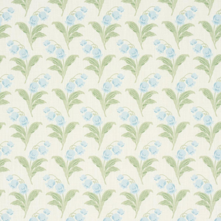 Lily Of The Valley Indoor/Outdoor Bluebell 182141 by Schumacher Designer Fabric Craft Revival 6.75" - Swanky Fabrics -