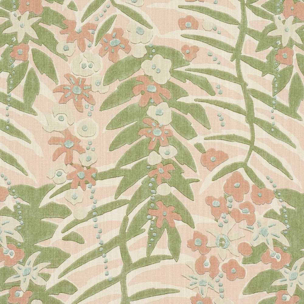 Ashbee Botanical Petal 182150 by Schumacher Designer Fabric Craft Revival 13.5" - Swanky Fabrics -