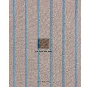 Axel Fringe Wallcovering Peacock/Brown 5015710 by Schumacher Designer Wallpaper