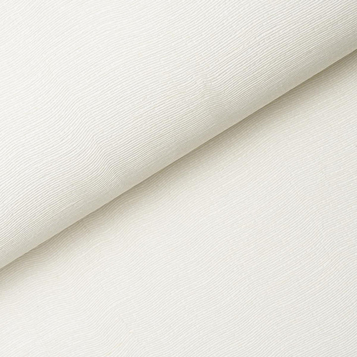 Linen Pliss Wallcovering Ivory 5015892 by Schumacher Designer Wallpaper Patterson Flynn - Swanky Fabrics -
