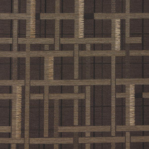 Axel Plaid Wallcovering Saddle Brown 5015722 by Schumacher Designer Wallpaper