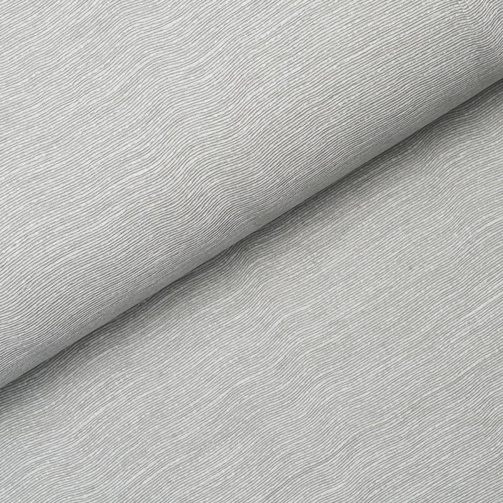 Linen Pliss Wallcovering Mist 5015893 by Schumacher Designer Wallpaper Patterson Flynn - Swanky Fabrics -