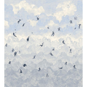 Ascendance 3 Clear Blue 5016032 by Schumacher Designer Wallpaper