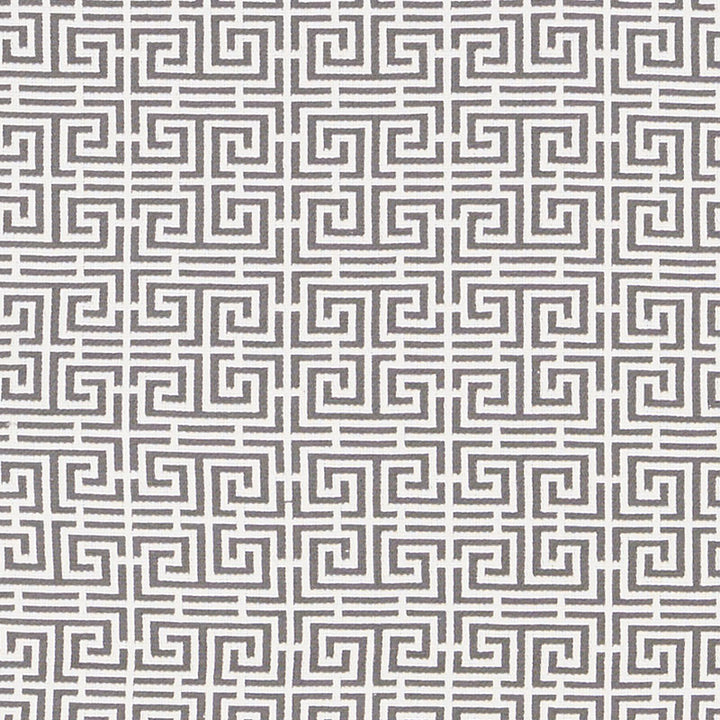 Chinois Fret Grey/White 70564 by Schumacher Designer Fabric ESSENTIALS: SMALL-SCALE UPHOLSTERY I See Sample FRANCE HEAVY DUTY </p><p>Repeat: Horizontal: 2 1/4" (6CM) and Vertical: 2 3/8" (6CM) 53 1/2" (136CM) - Swanky Fabrics -