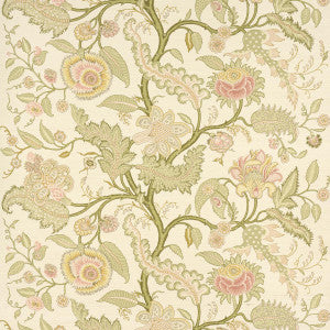 Sinhala Sisal Pink & Green 5016690 by Schumacher Designer Wallpaper