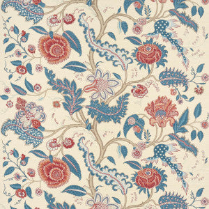 Sinhala Sisal Rouge & Indigo 5016691 by Schumacher Designer Wallpaper