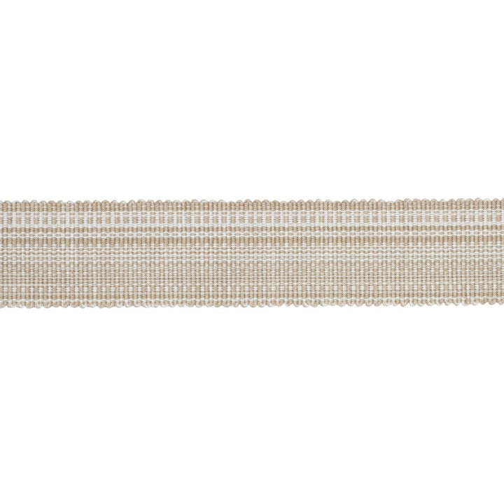 Cotton Stri Tape Medium Sand 83940 by Schumacher Designer Trim Patterson Flynn 1.0" - Swanky Fabrics -