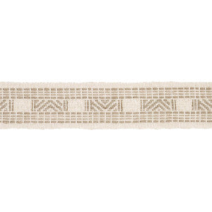 Nael Linen Cotton Tape Oyster 83981 by Schumacher Designer Trim