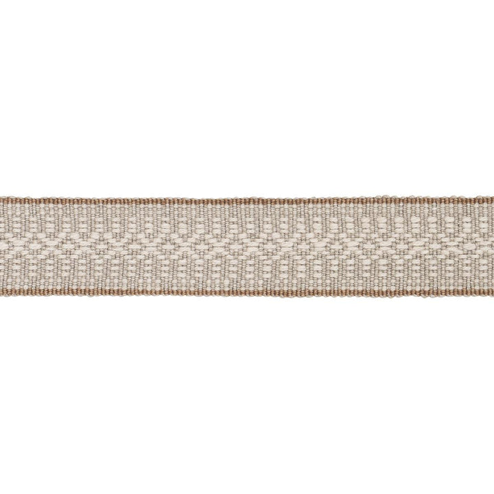 Helena Linen Cotton Tape Natural 84021 by Schumacher Designer Trim Patterson Flynn 1.25" - Swanky Fabrics -