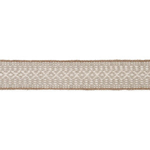 Helena Linen Cotton Tape Natural 84021 by Schumacher Designer Trim