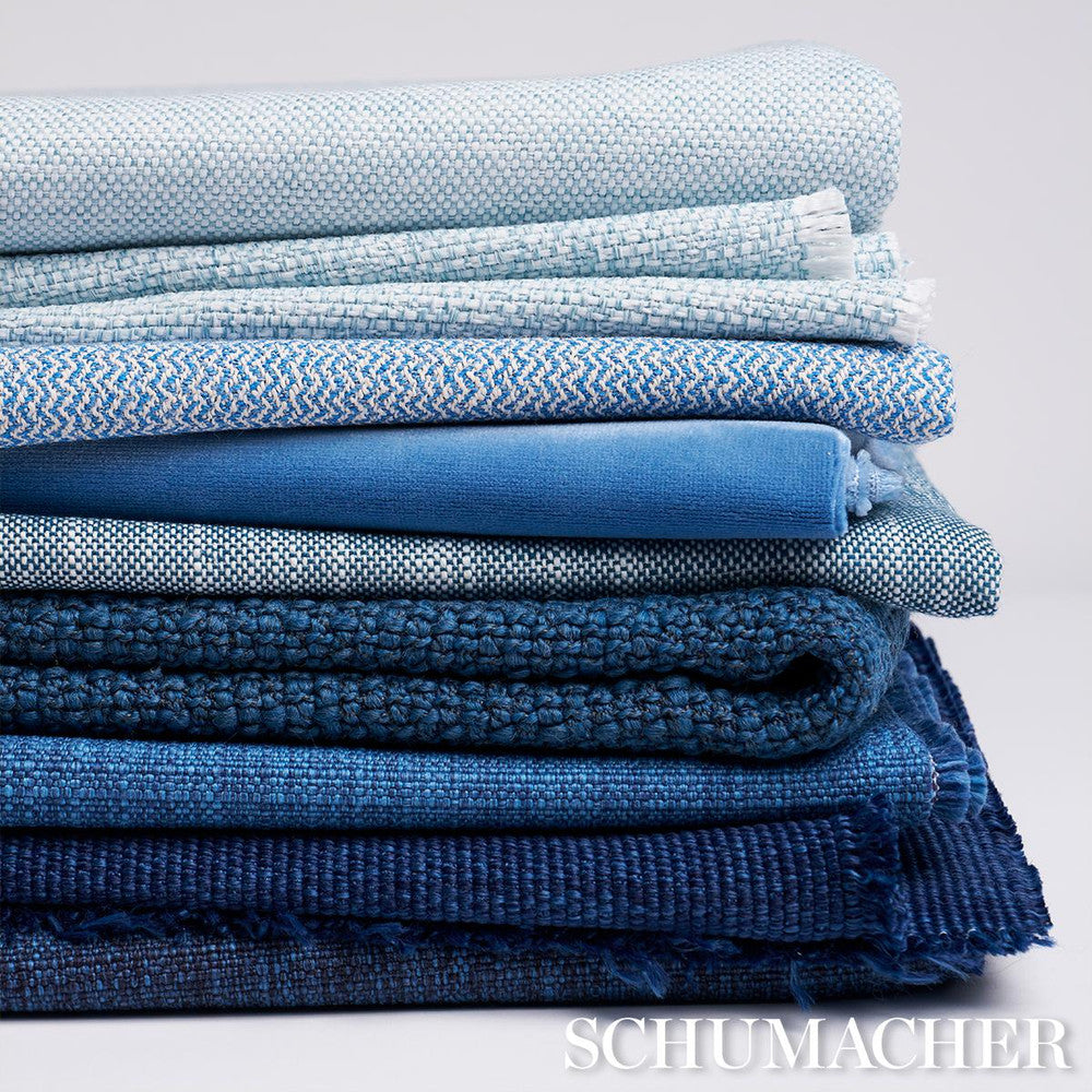 Pippa Indoor/Outdoor Chambray 84175 by Schumacher Designer Fabric Perfect Basics: Indoor/Outdoor - Swanky Fabrics -