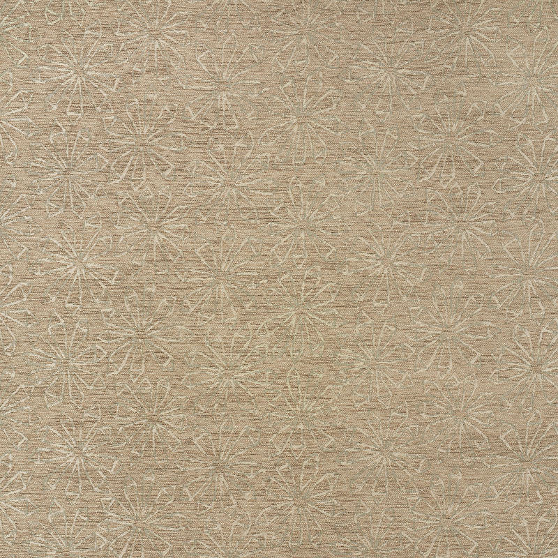 Flower Chenille Sandstone 70861 by Schumacher Designer Fabric FLOWER CHENILLE RAYON 73% COTTON 27% UNITED STATES OF AMERICA WYZENBEEK 15,000 </p><p>Repeat: Horizontal: 27" (69CM) and Vertical: 17" (43CM) 54 - Swanky Fabrics -