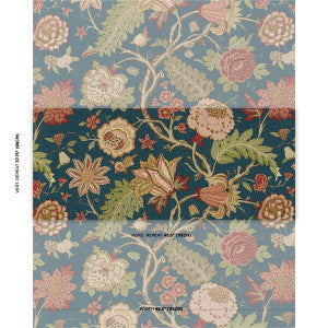Darsy Tree Of Life Peacock 181881 by Schumacher Designer Fabric