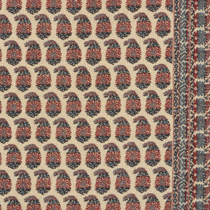 Terry Red & Navy 182061 by Schumacher Designer Fabric