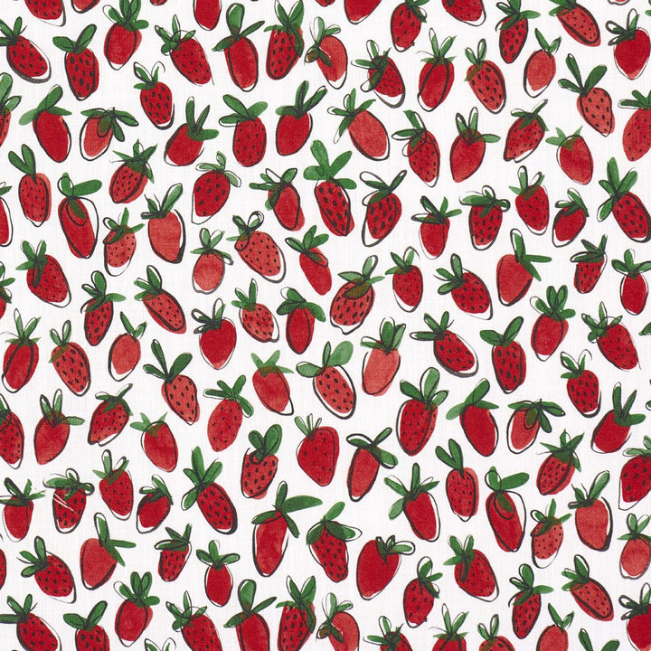 Shortcake Indoor/Outdoor Red 182190 by Schumacher Designer Fabric Studio Bon 10.75" - Swanky Fabrics -