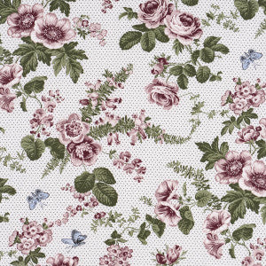 Sibyl Chintz Rose 182080 by Schumacher Designer Fabric