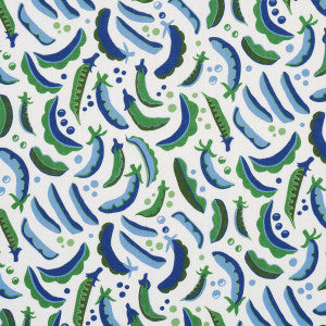 Sugar Ann Indoor/Outdoor French Blue 182211 by Schumacher Designer Fabric