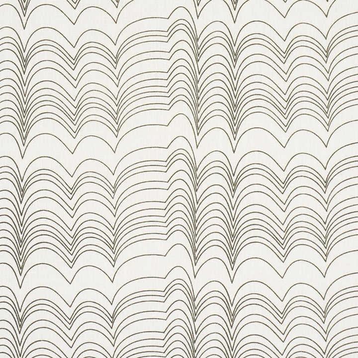 Richter Black 182232 by Schumacher Designer Fabric Studio Bon 10.88" - Swanky Fabrics -