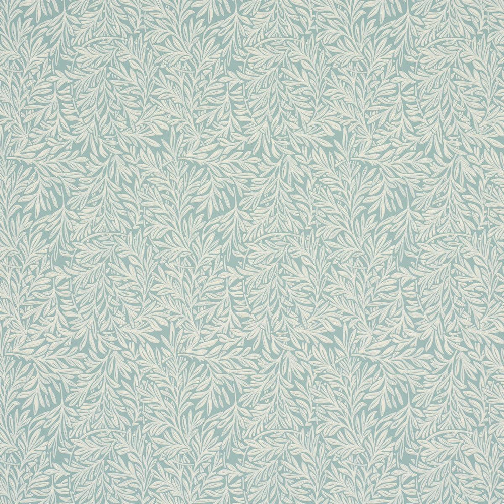 Willow Leaf Aqua 5004139 by Schumacher Designer Wallpaper Craft Revival 9.0" - Swanky Fabrics -